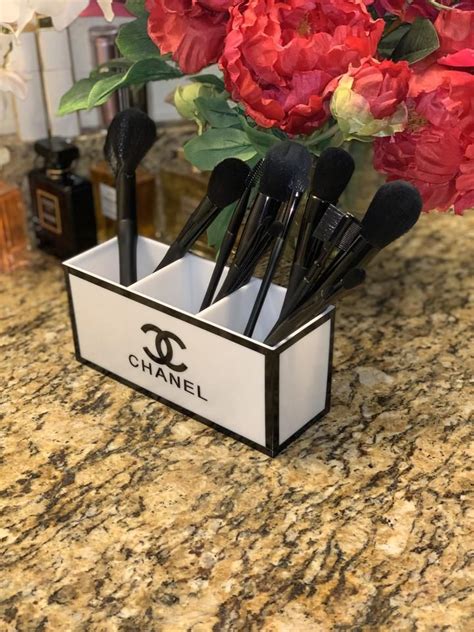 glamorous makeup brush holder chanel|Chanel professional makeup brush set.